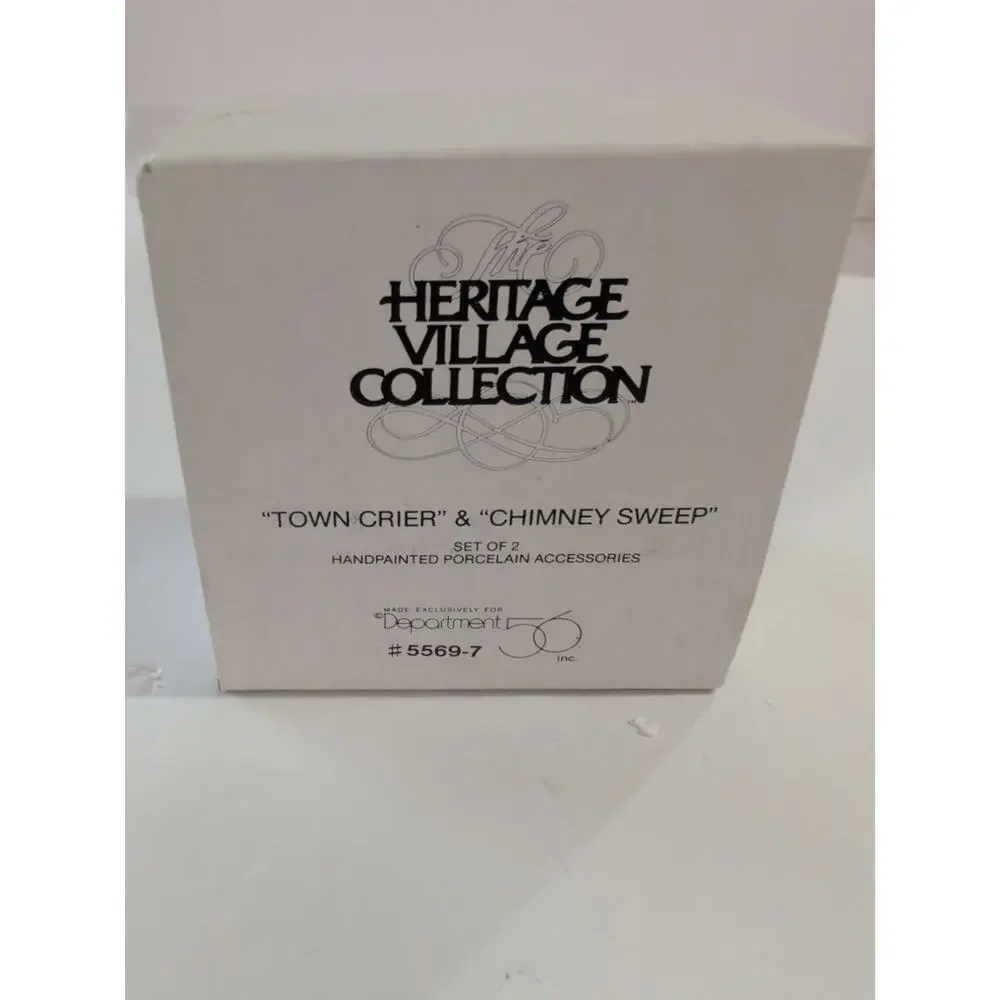 Dept 56,Heritage Village Accessories - Town Crier &‎ Chimney Sweep #5569-7